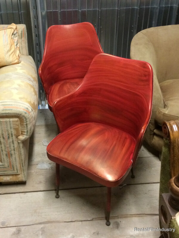 Poltroncine Sky rosse anni '50